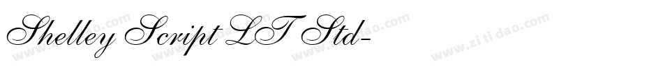 Shelley Script LT Std字体转换